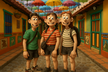 Photo transformed into Wallace & Grommit style