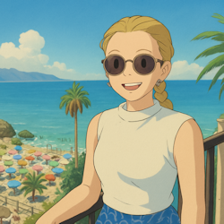 Photo transformed into Ghibli style